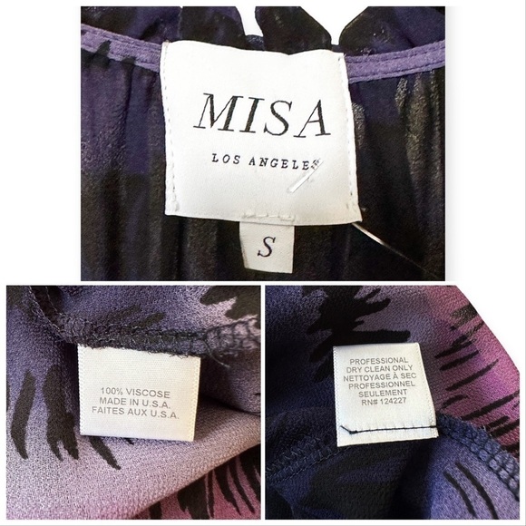 Misa Los Angeles Becca Dress Purple Tie Dye, Size Small‎ - Picture 14 of 16